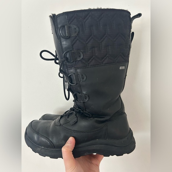 UGG Atlason Winter Boots Black Size 8 - Picture 5 of 10